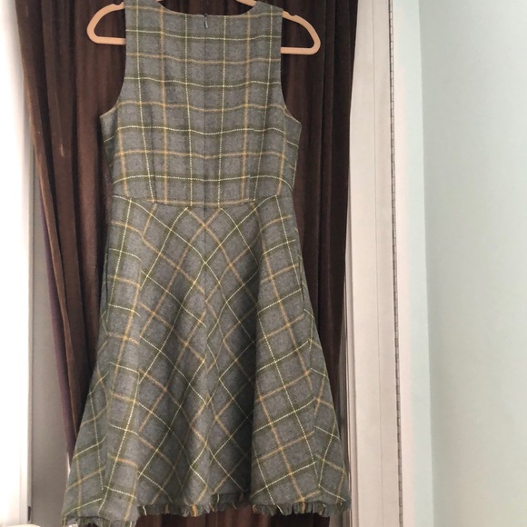 Banana Republic Grey A-Line Wool Dress size 8 - Picture 2 of 5